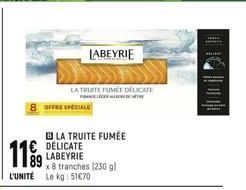 truite fumée Labeyrie