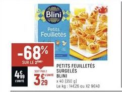 surgelés Blini