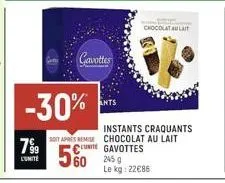 chocolat au lait gavottes