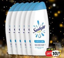 Sunlight  CLASSIC CARE  LOT DE 6  16 1019 