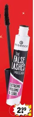 essence  THE  FALSE  LASHES  MASCARA  EXTREME VOLUME  & CURL  2⁹⁹ 