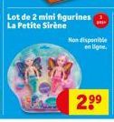 Lot de 2 mini figurines La Petite Sirène  Non disponible  2,⁹⁹ 