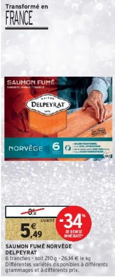 saumon fumé norvège delpeyrat 