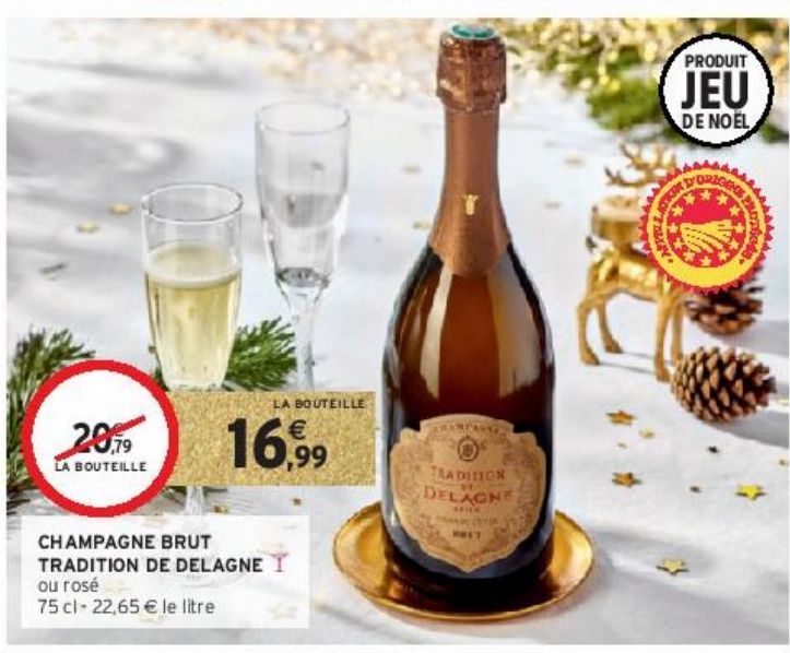 CHAMPAGNE BRUT TRADITION DE DELAGNE ∆ 