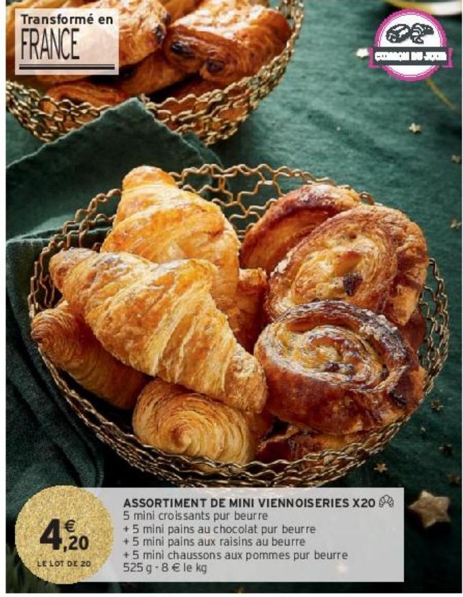 ASSORTIMENT DE MINI VIENNOISERIES X20 ∏