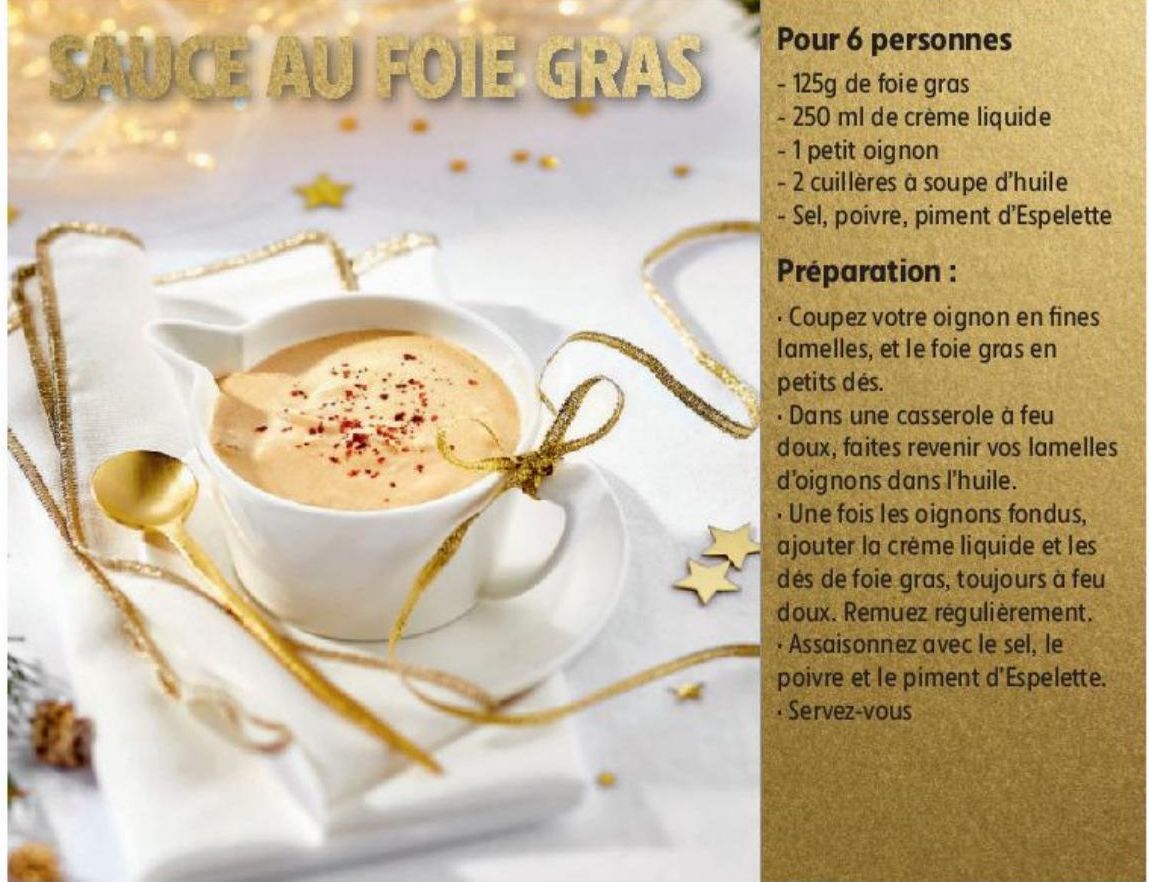 SAUCE AU FOIE GRAS