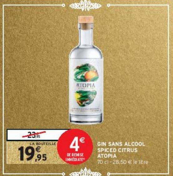 GIN SANS ALCOOL SPICED CITRUS ATOPIA