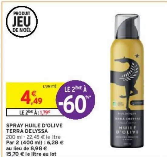 spray huile d'olive terra delyssa