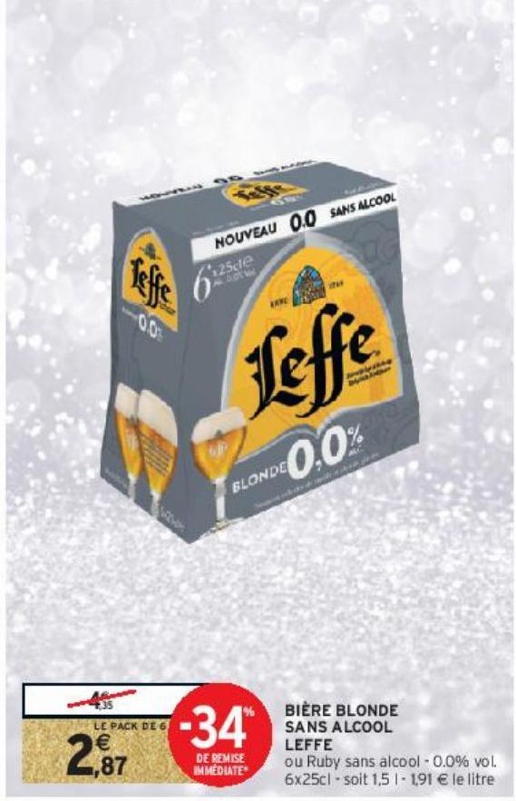 bière blonde Leffe