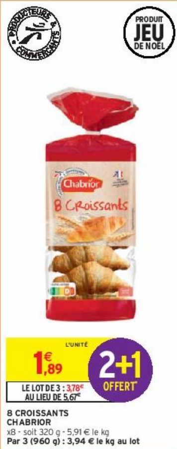 8 CROISSANTS CHABRIOR