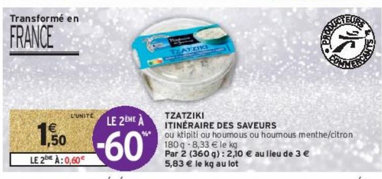 TZATZIKI ITINÉRAIRE DES SAVEURS