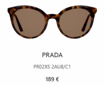 PRADA  PR02XS 2AU8/C1  189 € 