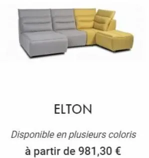 elton  disponible en plusieurs coloris à partir de 981,30 €  