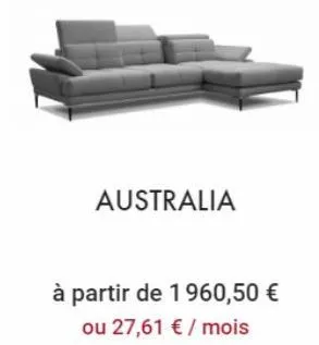 australia  à partir de 1960,50 € ou 27,61 € / mois 