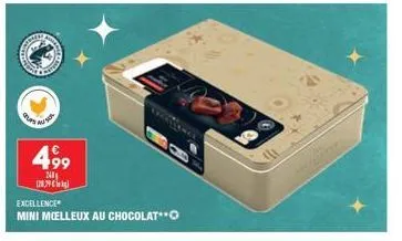 markeds  papp  au  499  2 120,79€  excellence  mini moelleux au chocolat** 