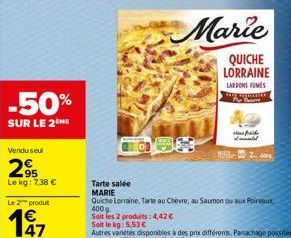 quiche lorraine Marie