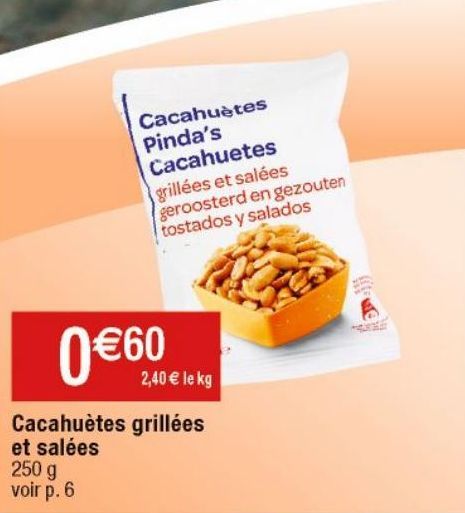 cacahuètes grillées