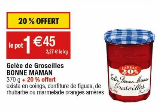 confiture Bonne maman