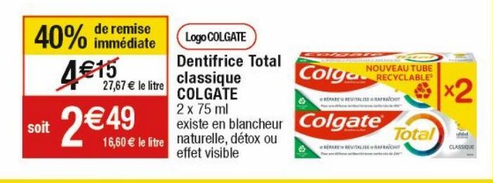 dentifrice Colgate