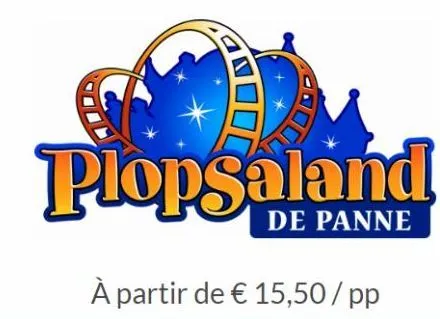 plopsaland  de panne  à partir de € 15,50/pp 