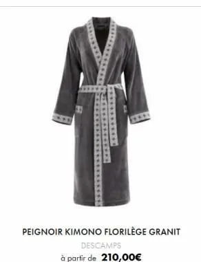 peignoir kimono florilège granit  descamps  à partir de 210,00€ 