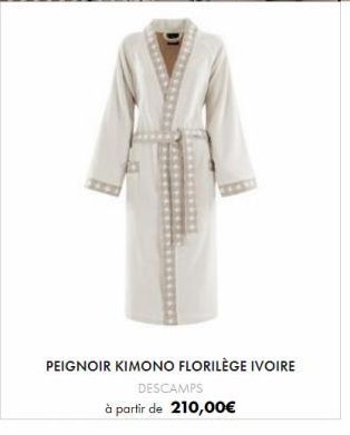 PEIGNOIR KIMONO FLORILÈGE IVOIRE  DESCAMPS à partir de 210,00€ 