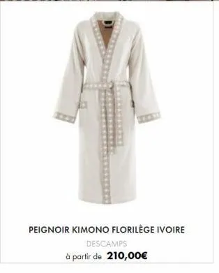 peignoir kimono florilège ivoire  descamps à partir de 210,00€ 