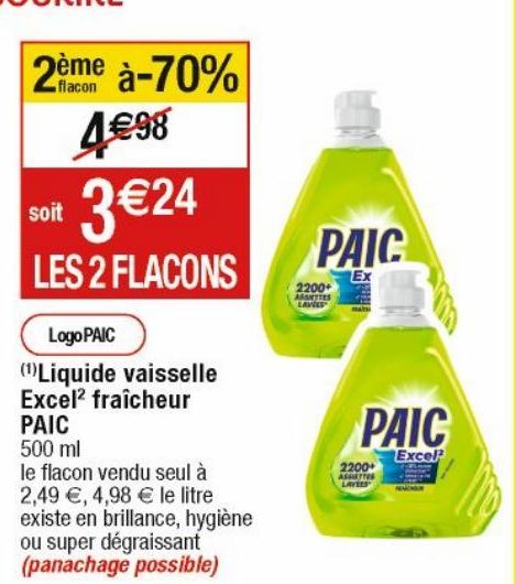 liquide vaisselle Paic