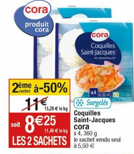 coquilles Saint-Jacques Cora