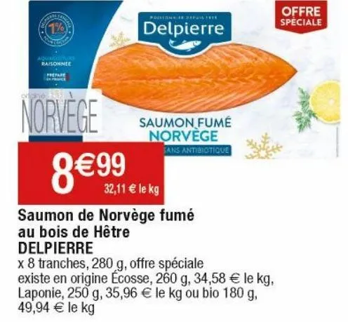 saumon fumé delpierre