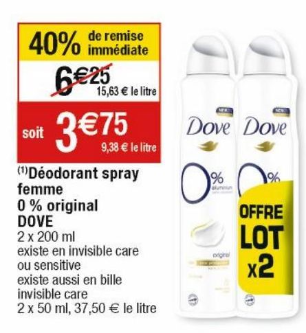 déodorant Dove