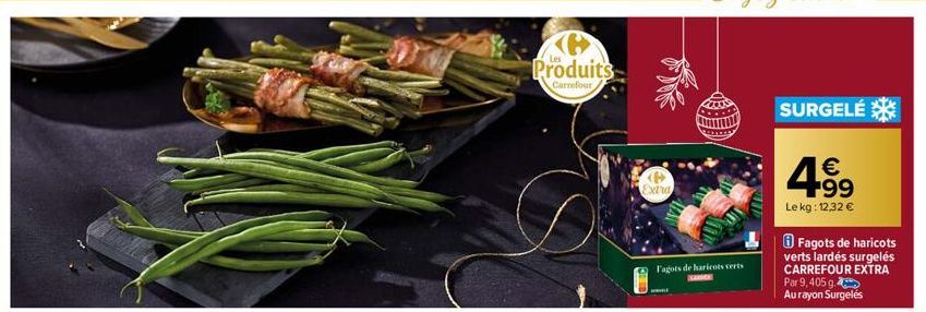 haricots verts Carrefour