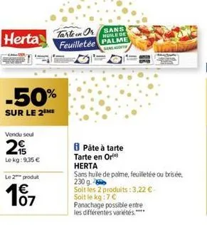 pâte à tarte herta