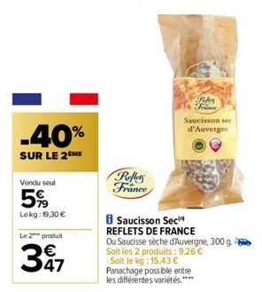 saucisson sec Reflets de France