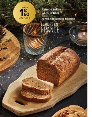 pain de seigle Carrefour