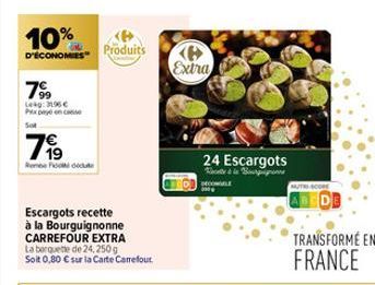 escargots Carrefour