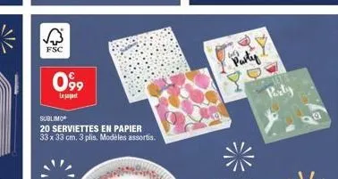 serviettes en papier 