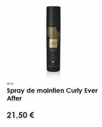 Gnd  ghd  bo  Spray de maintien Curly Ever After  21,50 € 