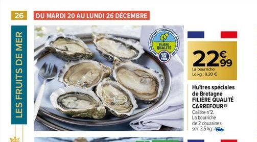 fruits de mer Carrefour