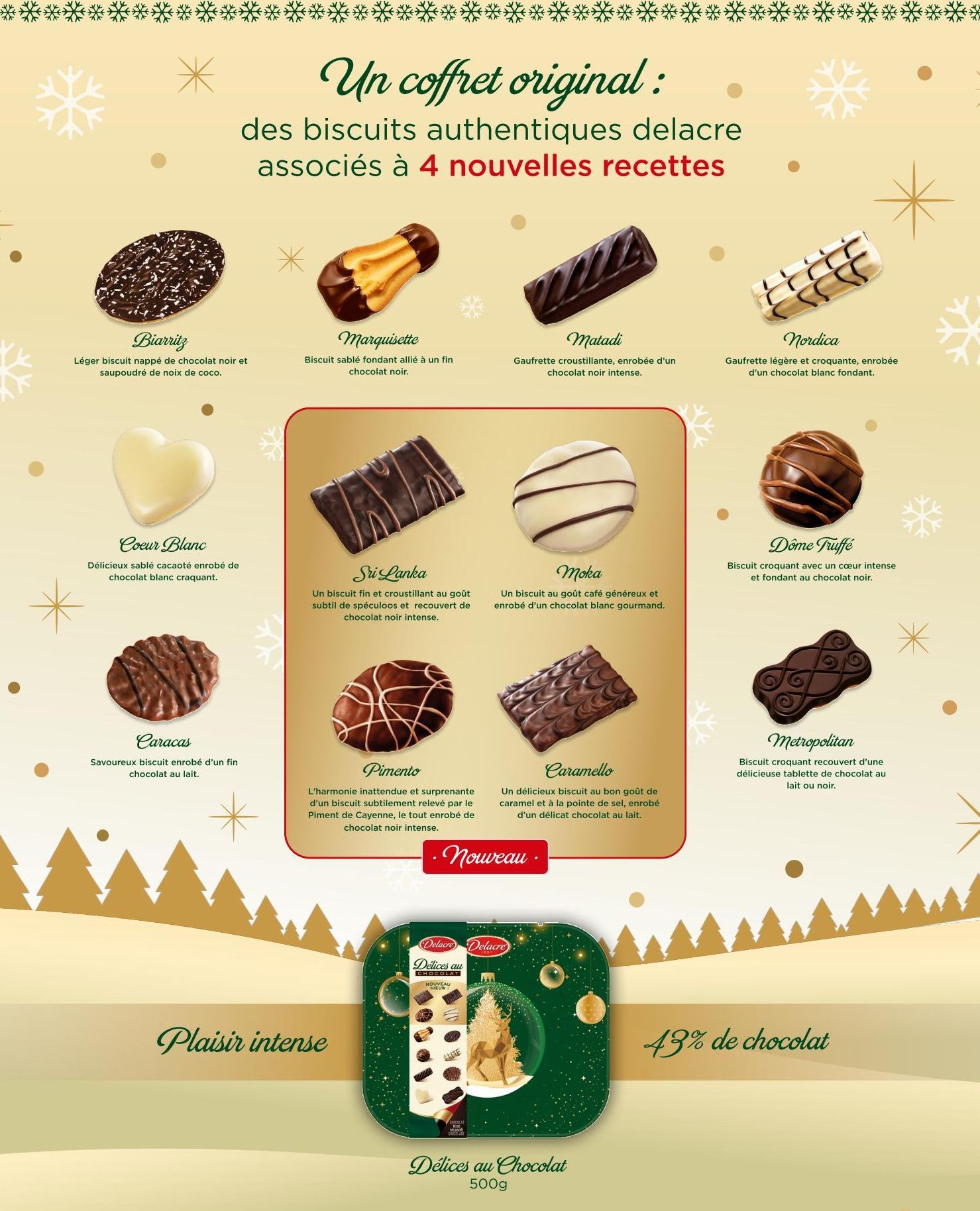 biscuits au chocolat Delacre