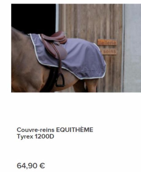 Couvre-reins EQUITHÈME Tyrex 1200D  64,90 €  Sellerie  soins 