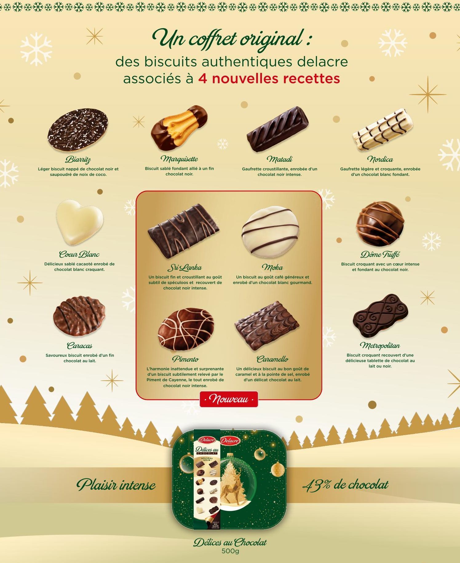 biscuits au chocolat Delacre