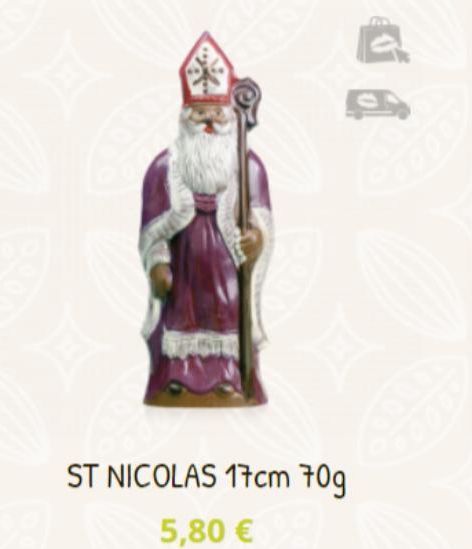 H  d  ST NICOLAS 17cm 70g  5,80 €90 
