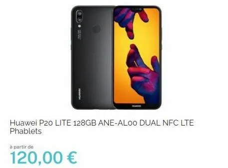 huawei p20 lite 128gb ane-alo0 dual nfc lte phablets  à partir de  120,00 € 