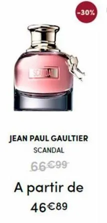 scandal  jean paul gaultier scandal  66€99  -30%  a partir de  46€89 