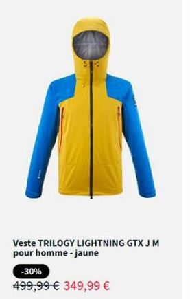 Veste TRILOGY LIGHTNING GTX J M pour homme - jaune  -30% 499,99 € 349,99 €  