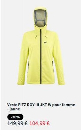 Veste FITZ ROY III JKT W pour femme -jaune  -30%  149,99 € 104,99 € 