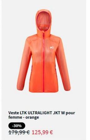 Veste LTK ULTRALIGHT JKT W pour femme-orange  -30%  179,99 € 125,99 € 