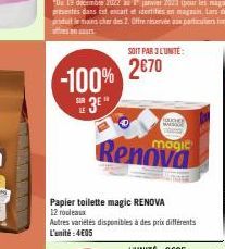 papier toilette Renova