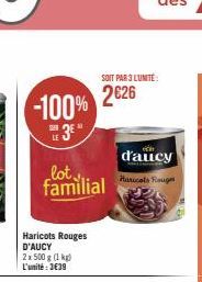 haricots rouges D'aucy